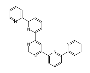 4,6-bis(6-pyridin-2-ylpyridin-2-yl)pyrimidine结构式