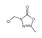 3-chloromethyl-5-methyl-3H-[1,3,4]oxadiazol-2-one结构式
