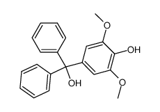 (4-Hydroxy-3,5-dimethoxy-phenyl)-diphenyl-methanol Structure