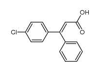 (E)-3-(4-chlorophenyl)-3-phenylacrylic acid Structure