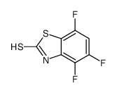 2(3H)-Benzothiazolethione,4,5,7-trifluoro-(9CI) Structure