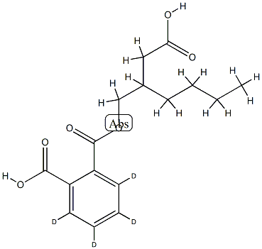 Mono[2-(carboxymethyl)hexyl] Phthalate-d4 structure