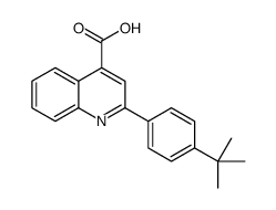 2-(4-叔丁基苯基)喹啉-4-羧酸结构式