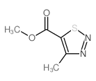 4-甲基-1,2,3-噻二唑-5-羧酸甲酯结构式