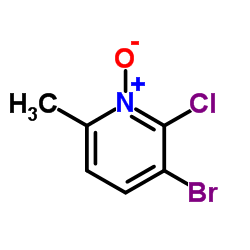 3-Bromo-2-chloro-6-methylpyridine 1-oxide Structure