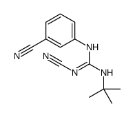 2-tert-butyl-1-cyano-3-(3-cyanophenyl)guanidine结构式