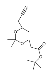 TERT-BUTYL 2-((4S,6R)-6-(CYANOMETHYL)-2,2-DIMETHYL-1,3-DIOXAN-4-YL)ACETATE结构式