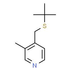 4-(tert-Butylthiomethyl)-3-methylpyridine structure