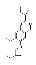 1,4-bis(chloromethyl)-2,5-bis[(2S)-2-methylbutoxy]benzene结构式