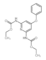 2,6-Pyridinedicarbamicacid, 4-phenoxy-, diethyl ester (8CI) structure