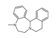 5,6,7,9,10,14b-Hexahydro-5-methylisoquino[2,1-d][1,4]benzodiazepine结构式