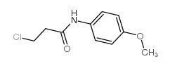 3-氯-N-(4-甲氧基苯基)-丙酰胺结构式