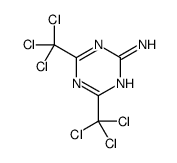 4,6-bis(trichloromethyl)-1,3,5-triazin-2-amine结构式