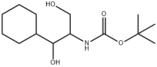 tert-butyl n-(1-cyclohexyl-1,3-dihydroxypropan-2-yl)carbamate结构式
