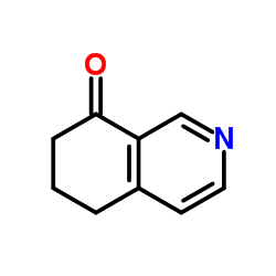 6,7-二氢-5H-异喹啉-8-酮结构式