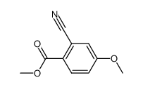 2-CYANO-5-METHOXY-BENZOIC ACID METHYL ESTER structure