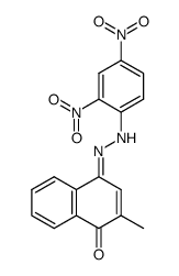 Menadion-2,4-dinitrophenylhydrazon Structure