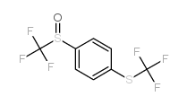 4-Trifluoromethylthiophenyl trifluoromethyl sulphoxide structure