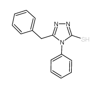 5-苄基-4-苯基-4H-1,2,4-噻唑-3-硫醇结构式