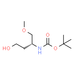 (R)-(4-羟基-1-甲氧基丁烷-2-基)氨基甲酸叔丁酯结构式