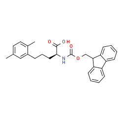 Fmoc-2-amino-5-phenyl(2,5-Dimethyl)-L-pentanoic acid结构式