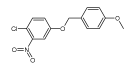 1-chloro-4-(4-methoxybenzyloxy)-2-nitrobenzene结构式