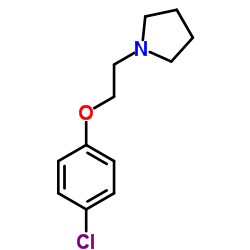 1-(2-(4-氯苯氧基)乙基)吡咯烷结构式