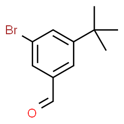 3-溴-5-(叔丁基)苯甲醛结构式