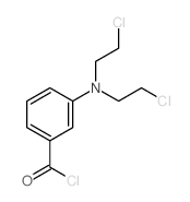 Benzoyl chloride,3-[bis(2-chloroethyl)amino]-结构式