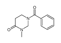 1-benzoyl-3-methyl-1,3-diazinan-4-one结构式