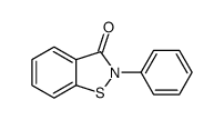 2-phenyl-1,2-benzisothiazol-3-(2H)-one结构式