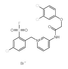 5-chloro-2-[[5-[[2-(3,4-dichlorophenoxy)acetyl]amino]pyridin-1-yl]methyl]benzenesulfonyl fluoride结构式