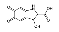 1H-Indole-2-carboxylicacid,2,3,5,6-tetrahydro-3-hydroxy-5,6-dioxo-(9CI)结构式