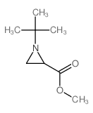 2-Aziridinecarboxylicacid, 1-(1,1-dimethylethyl)-, methyl ester structure