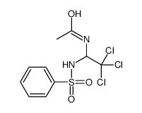 N-[1-(benzenesulfonamido)-2,2,2-trichloroethyl]acetamide结构式