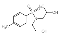Benzenesulfonamide,N-(2-hydroxyethyl)-N-(2-hydroxypropyl)-4-methyl-结构式