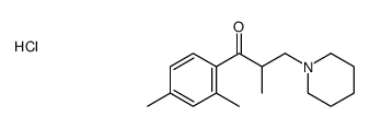 1-(2,4-dimethylphenyl)-2-methyl-3-piperidin-1-ylpropan-1-one,hydrochloride结构式