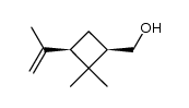(1R-cis)-1-hydroxymethyl-2,2-dimethyl-3-isopropenyl-cyclobutane Structure