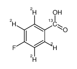 2,3,5,6-tetradeuterio-4-fluorobenzoic acid Structure