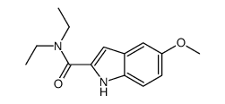 N,N-diethyl-5-methoxy-1H-indole-2-carboxamide结构式