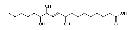 9,12,13-trihydroxy-10-octadecenoic acid Structure