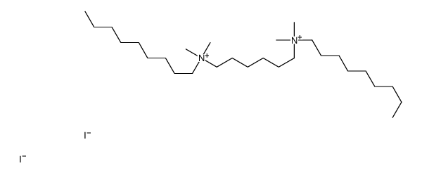 6-[dimethyl(nonyl)azaniumyl]hexyl-dimethyl-nonylazanium,diiodide Structure