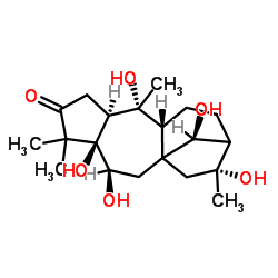 (14R)-5,6β,10,14,16-Pentahydroxygrayanotoxan-3-one结构式