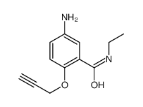 Benzamide, 5-amino-N-ethyl-2-(2-propynyloxy)-结构式