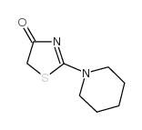 2-哌啶-1-基-1,3-噻唑-4(5h)-酮结构式