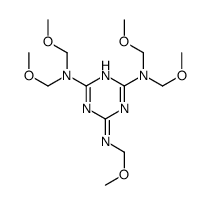 2-N,2-N,4-N,4-N,6-N-pentakis(methoxymethyl)-1,3,5-triazine-2,4,6-triamine结构式