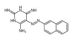 5-(2-Naphtylazo)pyrimidine-2,4,6-triamine结构式