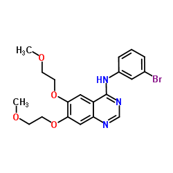 N-(3-Bromophenyl)-6,7-bis(2-methoxyethoxy)-4-quinazolinamine Structure