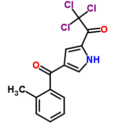 2,2,2-TRICHLORO-1-[4-(2-METHYLBENZOYL)-1H-PYRROL-2-YL]-1-ETHANONE结构式