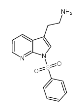 1H-Pyrrolo[2,3-b]pyridine-3-ethanamine, 1-(phenylsulfonyl)- structure